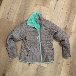 The North Face reversible jacket medium girls